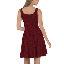 Load image into Gallery viewer, Triskele Skater Dress Red & Black