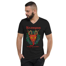 Load image into Gallery viewer, Krampus is Coming V-Neck T-Shirt