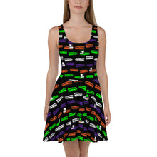 Load image into Gallery viewer, Colorful Coffin Skater Dress