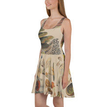 Load image into Gallery viewer, Vintage Fungi Illustrations Skater Dress