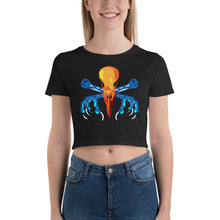 Load image into Gallery viewer, Raven CrossBones Crop Tee