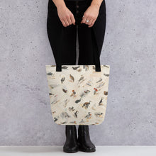 Load image into Gallery viewer, Vintage British Bird Illustrations Tote bag