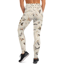 Load image into Gallery viewer, Vintage British Bird Illustrations Yoga Leggings