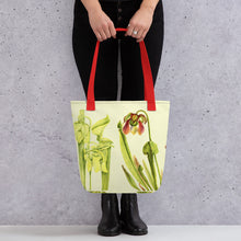 Load image into Gallery viewer, Vintage Pitcher Plant Illustrations Tote bag