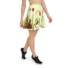 Load image into Gallery viewer, Vintage Pitcher Plant Illustrations Skater Skirt