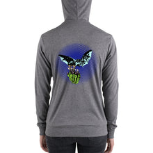 Load image into Gallery viewer, Night Flight Bats & Flowers zip hoodie