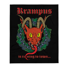 Load image into Gallery viewer, Krampus is Coming Throw Blanket