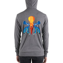 Load image into Gallery viewer, Raven Crossbones zip hoodie