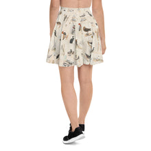 Load image into Gallery viewer, Vintage British Bird Illustrations Skater Skirt