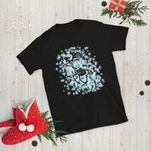 Load image into Gallery viewer, Skeletal Rudolf the Red Nosed Reindeer Unisex T-Shirt