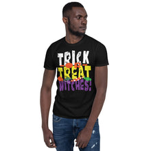 Load image into Gallery viewer, Trick or Treat Witches! Short-Sleeve T-Shirt