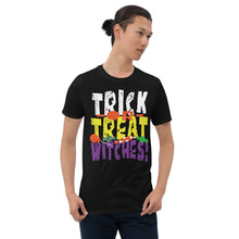 Load image into Gallery viewer, Trick or Treat Witches! Short-Sleeve T-Shirt
