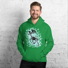 Load image into Gallery viewer, Skeletal Rudolf the Red Nosed Reindeer Unisex Hoodie