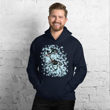 Load image into Gallery viewer, Skeletal Rudolf the Red Nosed Reindeer Unisex Hoodie