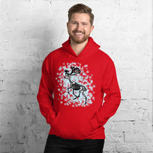 Load image into Gallery viewer, Skeletal Rudolf the Red Nosed Reindeer Unisex Hoodie