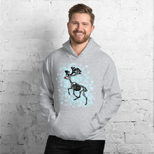 Load image into Gallery viewer, Skeletal Rudolf the Red Nosed Reindeer Unisex Hoodie