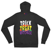 Load image into Gallery viewer, Trick or Treat Witches! Zip Hoodie