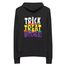 Load image into Gallery viewer, Trick or Treat Witches! Zip Hoodie