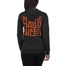 Load image into Gallery viewer, Because Halloween zip hoodie