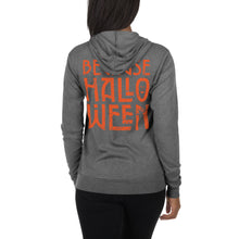 Load image into Gallery viewer, Because Halloween zip hoodie