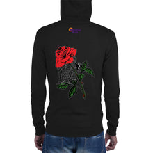 Load image into Gallery viewer, The Spider's Rose zip hoodie