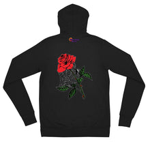 Load image into Gallery viewer, The Spider's Rose zip hoodie