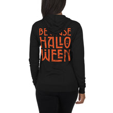 Load image into Gallery viewer, Because Halloween zip hoodie