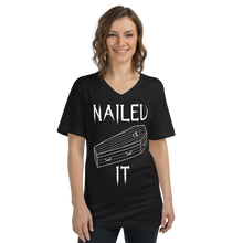 Load image into Gallery viewer, Nailed It Coffin V-Neck T-Shirt