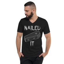 Load image into Gallery viewer, Nailed It Coffin V-Neck T-Shirt