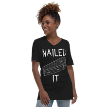 Load image into Gallery viewer, Nailed It Coffin V-Neck T-Shirt