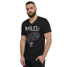 Load image into Gallery viewer, Nailed It Coffin V-Neck T-Shirt