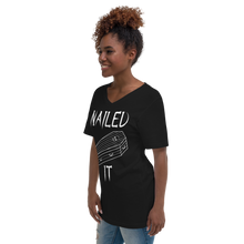 Load image into Gallery viewer, Nailed It Coffin V-Neck T-Shirt