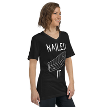 Load image into Gallery viewer, Nailed It Coffin V-Neck T-Shirt