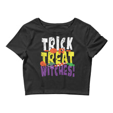 Load image into Gallery viewer, Trick or Treat Witches! Crop Tee