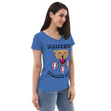 Load image into Gallery viewer, Protect Trans Kids Recycled V-Neck T-Shirt (Adult Size)