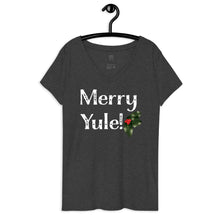 Load image into Gallery viewer, Merry Yule! Recycled V-Neck T-Shirt