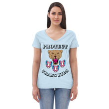 Load image into Gallery viewer, Protect Trans Kids Recycled V-Neck T-Shirt (Adult Size)