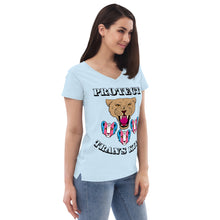 Load image into Gallery viewer, Protect Trans Kids Recycled V-Neck T-Shirt (Adult Size)