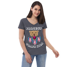Load image into Gallery viewer, Protect Trans Kids Recycled V-Neck T-Shirt (Adult Size)