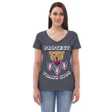 Load image into Gallery viewer, Protect Trans Kids Recycled V-Neck T-Shirt (Adult Size)