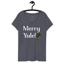 Load image into Gallery viewer, Merry Yule! Recycled V-Neck T-Shirt