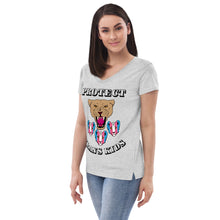 Load image into Gallery viewer, Protect Trans Kids Recycled V-Neck T-Shirt (Adult Size)