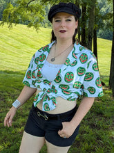 Load image into Gallery viewer, Summerween White Unisex Button Up
