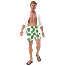 Load image into Gallery viewer, Summer Pumpkins on White Swim Trunks
