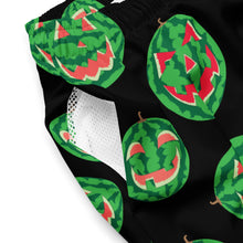 Load image into Gallery viewer, Summer Pumpkins on Black Swim Trunks
