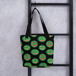 Summer Pumpkins on Black Tote bag