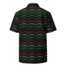 Load image into Gallery viewer, Colorful Hearses Black Unisex Button Up
