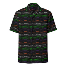 Load image into Gallery viewer, Colorful Hearses Black Unisex Button Up
