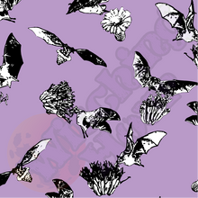 Load image into Gallery viewer, Bats &amp; Flowers Skater Dress Pastel Pink

