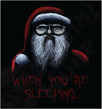 Load image into Gallery viewer, When Your Sleeping - Sinister Santa Eco Tote Bag
